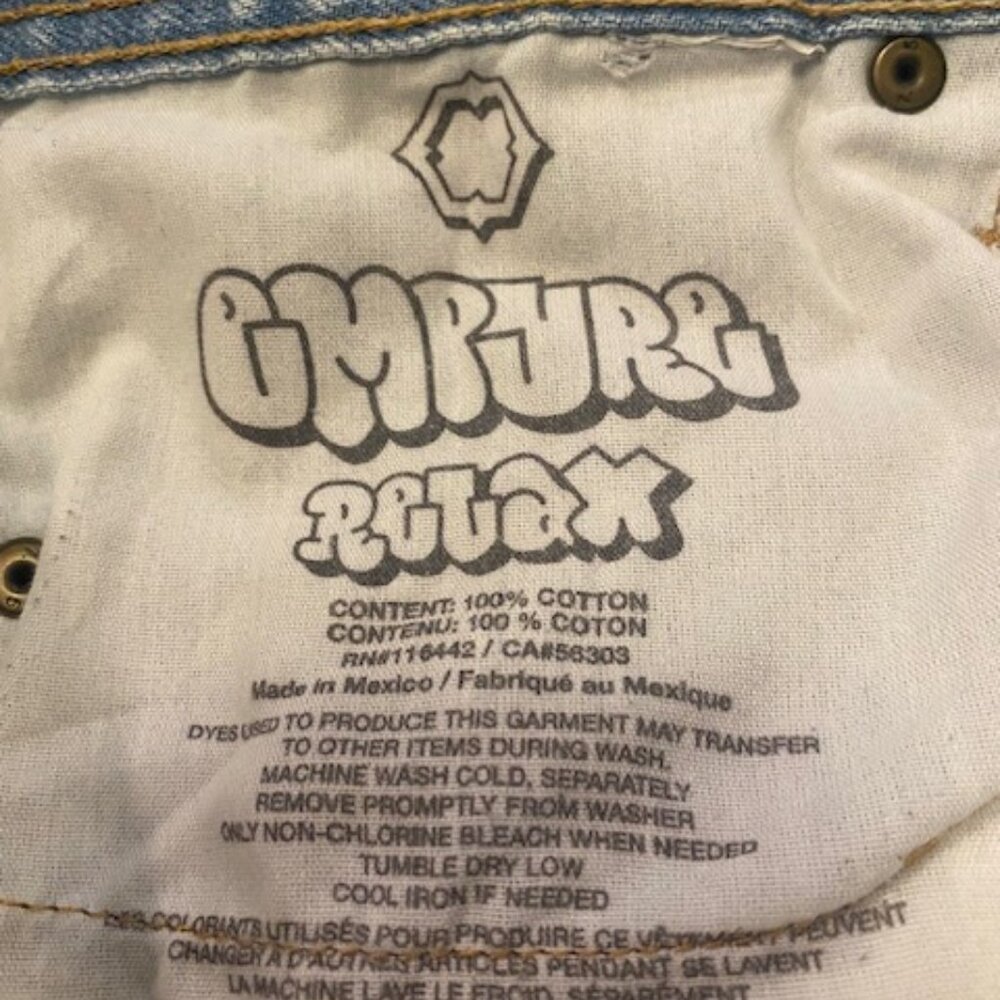 Empyre Relax size 25 (Age 10 - 12) Childrens. Skate Denim Jeans Pants - Picture 5 of 11